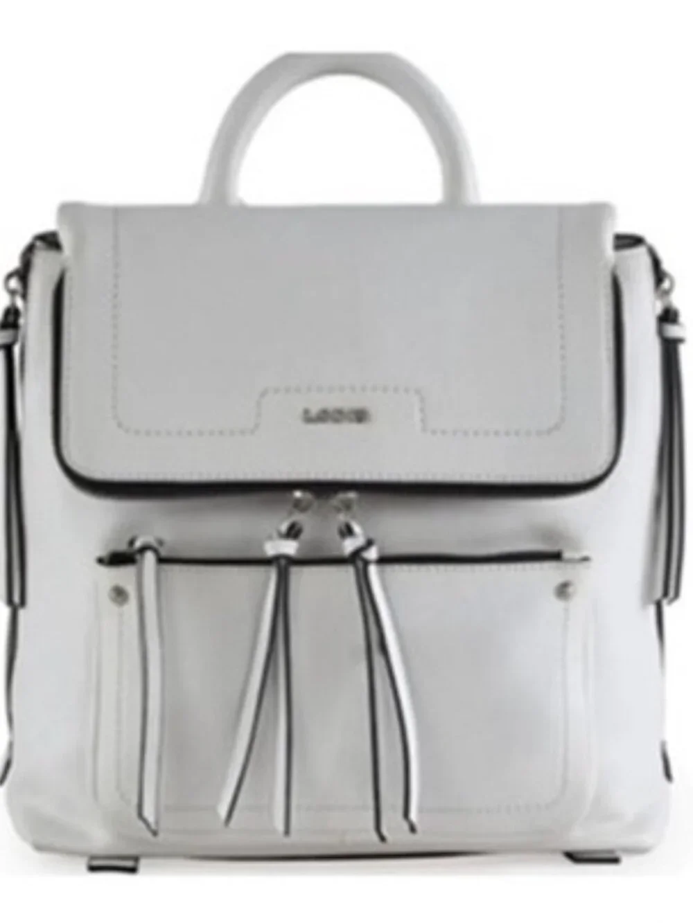 LODÍS Leather Backpack Taupe Pebbled Leather
